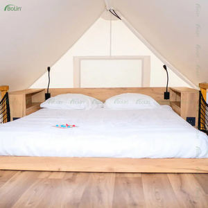 <span class=keywords><strong>2</strong></span>인-4인용 글램핑 사이트 방수 캔버스 커버 고급 사파리 텐트 - Product Image 3