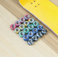 Roue de ponçage professionnelle pour skateboard, mélange de couleurs, 7,5*4,5 mm, 4 pièces/ensemble