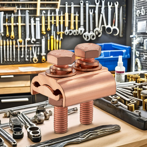 Tùy chỉnh đúc chết IEC 61238-1 điện phân phối điện vít cpg bu lông nhôm cáp đồng phụ kiện rãnh song song - Product Image 3