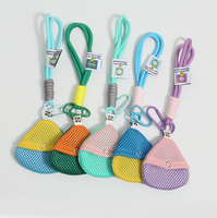 Sac de rangement en maille d'été 2026 avec sangle de suspension, porte-monnaie de poignet, étui portable pour écouteurs, sac pendentif porte-clés, cordon de suspension pour portefeuilles