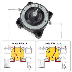 สวิตช์ตัดแบตเตอรี่แบบ 3 ตำแหน่ง รุ่น 3002 Heavy Duty 32V 400A HD-Series สีเทา สำหรับเรือเดินทะเล รถยนต์ เรือยอชท์ - Product Image 3