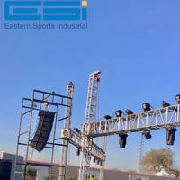 ESI Estructura de Aluminio Personalizada para Escenarios, Arco Cuadrado y Redondo, Estructura de Techo para Iluminación, Torre Elevadora para Conciertos, Bodas y Eventos