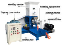 Machine à granulés d'aliments flottants pour poissons haute productivité, neuve ou d'occasion, pour usage en ferme et usine, avec composant moteur central pour chiens et chats