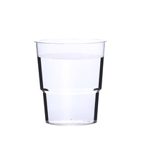 Gobelets jetables transparents en PS personnalisables BST pour usage domestique, multi-tailles, écologiques, résistants aux hautes températures, pour jus, eau, café