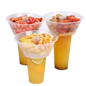 Olla caliente móvil china, cuencos para aperitivos, pollo fritado, tazas de té lechoso, bandejas para ensalada de frutas, contenedores de palomitas de maíz para llevar Chips, 700ml - Product Image 1