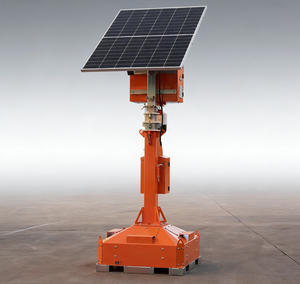 Torre de Vigilancia Inteligente Compacta, Cámara de Seguridad Solar CCTV, Cámara de Red HANKUN HK-SC200, Mástil de 4-9M, IP65 Impermeable, para Montacargas - Product Image 1