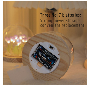 Diy hecho a mano tulipán lámpara de mesa de <span class=keywords><strong>cristal</strong></span> luz de noche personalización bola de <span class=keywords><strong>cristal</strong></span> flor tulipanes Led luz de noche - Product Image 6
