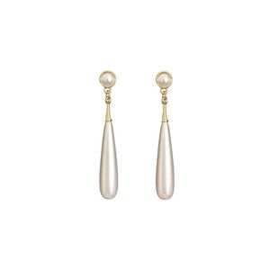 Boucles d'oreilles en forme de goutte d'eau, en alliage plaqué or, bijoux de mariage classiques pour femmes - Product Image 1