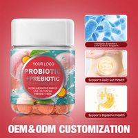 Gummies Probiotiques + Prébiotiques Marque Privée OEM ODM – Soutien Digestif & Santé Intestinale – Complément Adulte – 60 Unités