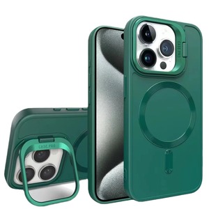 Nueva Funda Magnética para Teléfono Móvil de TPU Suave Mate Colorida con Soporte para Lente para iPhone 13 14 15 16 <span class=keywords><strong>Pro</strong></span> Max - Product Image 3