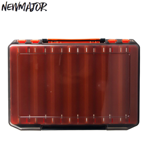 NEWMAJOR, cajas de aparejos de pesca de almacenamiento impermeable multifunción grande, plástico duro transparente, 10g, cebo de calamar, anzuelo, señuelo para exteriores - Product Image 1