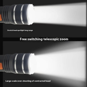 Lampe de poche portable en alliage d'aluminium multifonction P50 haute luminosité LED Cob lumière rouge longue portée longue durée pour l'extérieur - Product Image 3