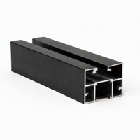 Profilé d'extrusion en aluminium T5 6063 pour fenêtres et portes, profilé personnalisé pour cadre de fenêtre et de porte en aluminium