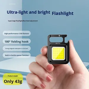 Portable <span class=keywords><strong>Rechargeable</strong></span> <span class=keywords><strong>Mini</strong></span> <span class=keywords><strong>LED</strong></span> Camping Lumière Multifonctionnel Travail Lampe de Poche avec Forte Lumière USB Charge Porte-clés S-LD2011 - Product Image 5
