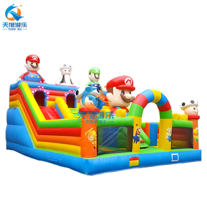 Hấp dẫn ngoài trời rừng Inflatable khỉ lâu đài bouncy với trượt vui vẻ sản phẩm cho trẻ em - Product Image 3