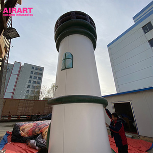 Globo de torre de luz inflable para exteriores, estructura en forma de 3D de <span class=keywords><strong>faro</strong></span> inflable, accesorios de fiesta de playa, estructura inflable c - Product Image 4