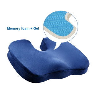 Top Selling <strong>U</strong>-Shaped Memory Foam Gel <strong>Pillow</strong> Non-Slip Cool Relief Seat Cushion with Suede Surface Lumbar <strong>Pillows</strong> &amp; Seat Cushions - Product Image 1