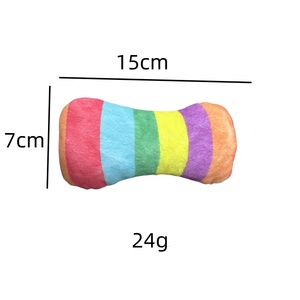 Pet peluche cane giocattolo di peluche osso di cane masticare giocattolo sonoro resistente all'usura personalizzabile peluche con Squeake - Product Image 4