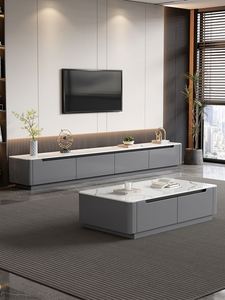 Mueble de TV Moderno para Sala de Estar, Mueble de TV de Lujo, Mueble de TV para Dormitorio, Muebles de Madera de Teca Sin Terminar - Product Image 6