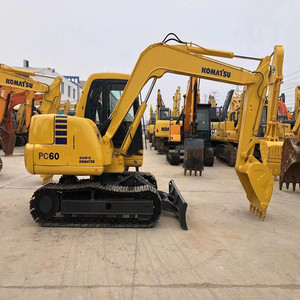 Komatsu-Excavadora de orugas antigua de 6 toneladas, máquina excavadora de orugas de segunda mano en Shanghai, China, a la venta, PC 60 60-7, PC60 - Product Image 1