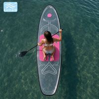 Planche de Stand Up Paddle Transparente Complète avec Ensemble Personnalisé pour Complexes Hôteliers Lumark Stable Rowing, Fabriquée en Chine