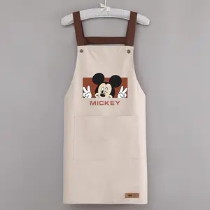 Wholesale Waterproof Unisex Comfortable Cross Strap Kitchen Cooking Pvc Printing Apron Custom Logo