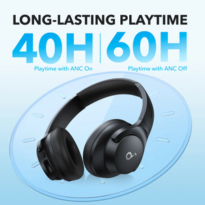 Soundcore Anker Q20i Auriculares Inalámbricos con Cancelación Activa de Ruido Híbrida, Bluetooth 5.3, AAC, Control Táctil, Más de 20 Horas de Reproducción - Product Image 4