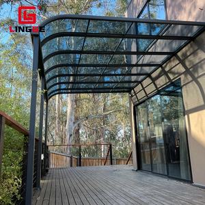 Auvent <span class=keywords><strong>en</strong></span> aluminium étanche poteaux d'auvent clôture <span class=keywords><strong>en</strong></span> feuille <span class=keywords><strong>de</strong></span> polycarbonate pour Patios Villas <span class=keywords><strong>abri</strong></span> contre la pluie - Product Image 1