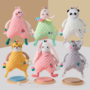 Edredón Kawaii para bebé de 35CM, muñeco suave para <span class=keywords><strong>dormir</strong></span>, conejo, elefante, cerdo, Tigre, peluche, muñeco de peluche, juguete D072 - Product Image 1