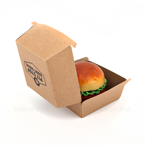 Boîte à hamburger biodégradable personnalisée en carton ondulé pour emporter, emballage alimentaire pour frites et sushis - Product Image 6
