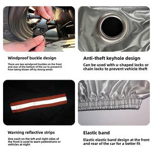 ผ้าคลุมแบตเตอรี่รถจักรยานยนต์/รถไฟฟ้า แบบเต็มตัว ใช้ได้กับรถทุกรุ่น ผลิตจากผ้า Oxford กันน้ำ ป้องกันรังสียูวีและอินฟราเรด 100% สีเดียว ไม่มี - Product Image 3