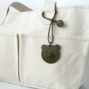 <b>Cute</b> PU leather <b>bear</b> pendant, Japanese style, can be used as a mask or glasses strap, anti-loss pen lanyard. - Product Image 1