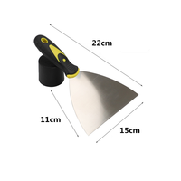 Nettoyage de sol outils de construction bois poignée en plastique couteau à mastic en acier inoxydable