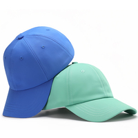 Dames baseballcap met zachte aanvoelende 6-delige gebogen klep, geborduurde logo letters, custom sport petten voor vaders