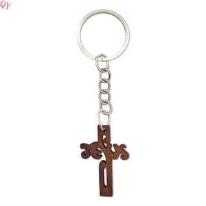QQ PAFU Baby Shower Baptême Chrétien Prière Cadeaux Première Communion Jour Croix Porte-clés avec Cartes de - Product Image 1