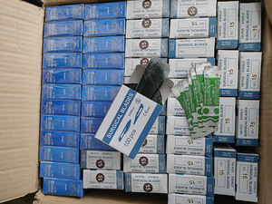 Pisau Bedah Disterilkan Baja Tahan Karat Ukuran 11 Pisau Bedah Mikro - Product Image 6