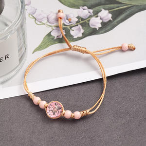 Bracelets en fer à fleurs séchées YL Supply, fleurs éternelles, faits à la main, style foulards populaires transfrontaliers de Jingdezhen - Product Image 6