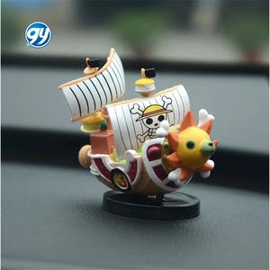 7cm Anime Barco <span class=keywords><strong>One</strong></span> Pieced Ship Luffy Toy Super Cute Mini Boat THOUSANDSUNNY Going Merry Modelo ensamblado Figura <span class=keywords><strong>de</strong></span> acción - Product Image 4