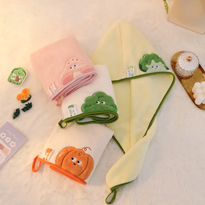 Nhà Máy Tùy Chỉnh Tóc Khô Khăn Nhanh Chóng Khô Tóc Khăn Thấm Tóc Bọc - Product Image 6