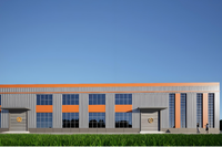 Estructura de Acero Modular Prefabricada, Nave Industrial de Acero de Alta Resistencia, Diseño de Bajo Costo, Construcción Rápida