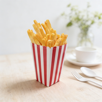 Maquette de frites artificielles en plastique, écologique et réaliste, pour présentation en restauration rapide, camion de restauration, cuisine