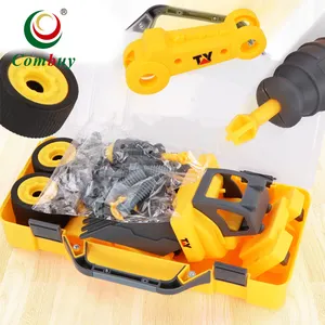Tool box DIY vehicle car truc toy engine assembly for kids