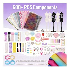 Kit de couture éducatif pour enfants, jouet en plastique, modèle de rangement, pour débutants, portable, idéal pour anniversaire, Saint-Valentin, Halloween, avec garnitures - Product Image 2