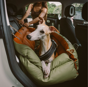 Extensor de asiento de coche para mascotas de lujo moderno fondo duro súper suave refuerzo perro mascota asiento de coche cama - Product Image 3