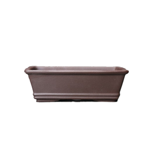 Pot à bonsaï rectangulaire Zisha, forme carrée, bord évasé, conteneur de plantation de bureau - Product Image 5