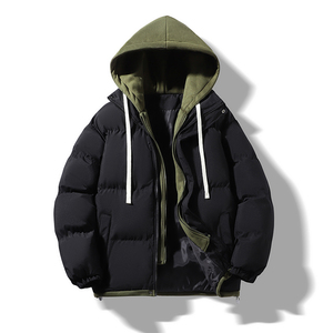 เสื้อแจ็กเก็ตผ้าฝ้ายบุนวมสำหรับผู้ชายเก็บความร้อนและความอบอุ่น2025ฤดูใบไม้ร่วงและฤดูหนาวพิมพ์โลโก้ตามสั่ง - Product Image 1