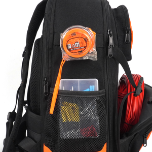 Outils Avec Fond Rigide Et Sac a Outils Sac à Outils Avec Sac à Outils Lourd Avec Plusieurs Poches Noir Orange Tool <span class=keywords><strong>Backpack</strong></span> - Product Image 6