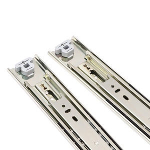 YABELY Totalmente Extendido Heavy-Duty Cajón Diapositivas Cerradura Canal Telescópico Diapositivas 53mm 3-fold Full Extension Muebles Hardware - Product Image 6