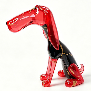 Statua in Resina Creativa e Colorata di Bassotto con Bocca <span class=keywords><strong>Grande</strong></span>, Modellata a Mano, Personalizzabile, per Decorazione Casa e Regalo - Product Image 3