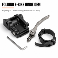 Mécanisme de verrouillage de tige de vélo électrique pliable en aluminium usiné sur mesure par CNC, fabrication OEM
